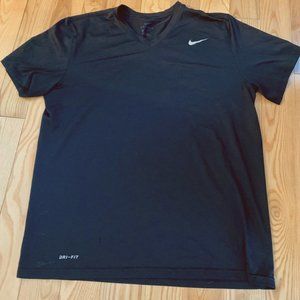 Men's Nike Dri Fit V-Neck - Black